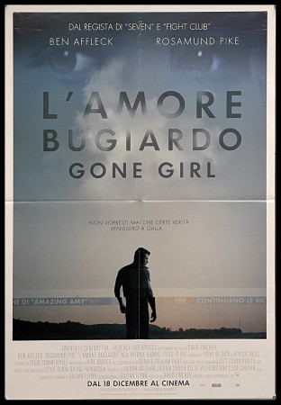 2014 * Movie Poster "Gone Girl - L'Amore Bugiardo - Ben Affleck, Rosamund Pike" Drama (A-)