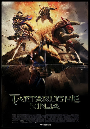 2014 * Movie Poster "Tartarughe Ninja - Megan Fox, Will Arnett" Animation (B)