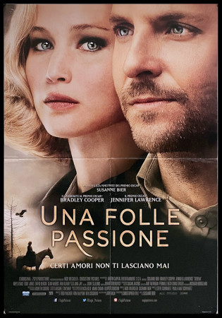 2014 * Movie Poster "Una Folle Passione - Bradley Cooper, Jennifer Lawrence" Drama (A-)