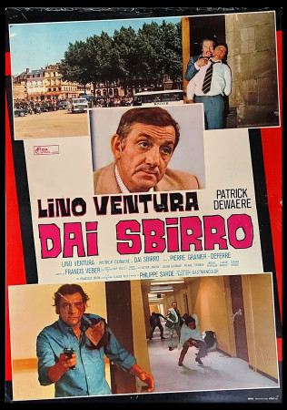 1975 * Movie Playbill "Dai Sbirro - Claude Rich, Lino Ventura" Detective Story (B)