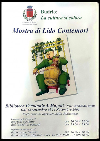 2004 * Poster Art Original "Mostra Lido di Contemori - Budrio, Cultura" Italy (B+)