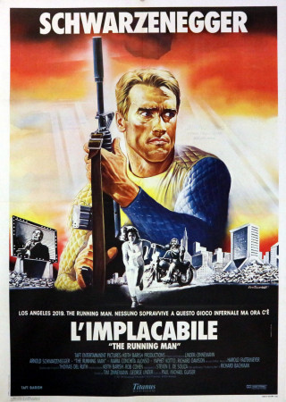 1988 * Movie Poster 2F "L'Implacabile - Arnold Schwarzenegger" Adventure (B+)