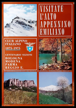 1975 * Poster Original "Club Alpino Italiano - Appennino Emiliano" Italy (B+)