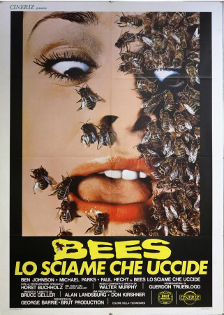 1978 * Movie Poster 2F "Bees lo Sciame che Uccide - Horst Buchholz, Ben Johnson" Monster Movie (B+)