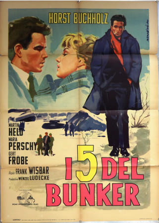 1960 * Movie Poster 2F "I Cinque (5) del Bunker - Gert Fröbe, Horst Buchholz" Drama (C)