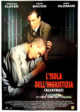 1995 * Movie Poster 2F "L'Isola dell'Ingiustizia - Alcatraz - Kevin Bacon" Drama (A-)