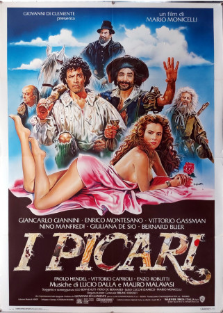 1987 * Movie Poster 2F "I Picari - Giancarlo Giannini, Enrico Montesano, Vittorio Gassman" Comedy (B+)