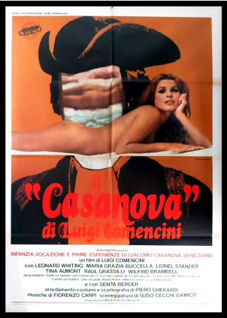 1977 * Movie Poster 2F "Esperienze di Giacomo Casanova - Luigi Comencini, Leonard Whiting" Comedy (B)