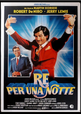 1983 * Movie Poster 2F "Re per una Notte - Martin Scorsese, Robert De Niro, Jerry Lewis" Comedy (B)