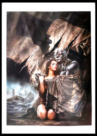 1990ca * Poster Illustration "Luis ROYO - Gris Sobre Gris Mas Gris, Fantasy" (A-)