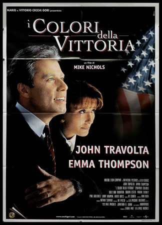 1998 * Movie Poster 2F "I Colori della Vittoria - John Travolta, Emma Thompson" Comedy (B+)