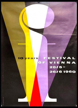 1960 * Poster Art Original "Festival of Vienna, 10 Years - Jaruska" Austria (A-)