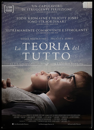 2014 * Movie Poster "La Teoria del Tutto - Eddie Redmayne, Felicity Jones" Biography (C-)