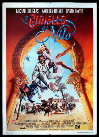 1985 * Movie Poster 2F "Il Gioiello del Nilo - Kathleen Turner, Michael Douglas" Adventure (B+)