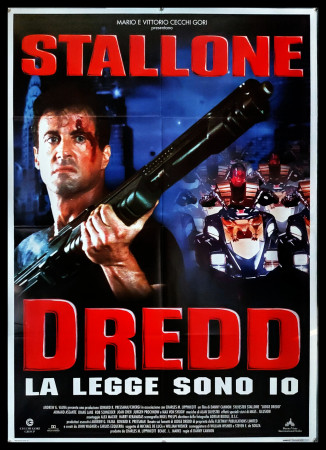 1995 * Movie Poster 2F "Dredd - La legge Sono Io - Sylvester Stallone" Monster Movie (B+)