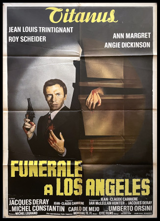 1972 * Movie Poster 2F "Funerale A Los Angeles - Jean-Louis Trintignant, Umberto Orsini" Drama (C)