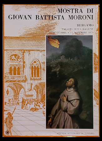 1979 * Poster Art Original "Mostra Giovan Battista MORONI - Bergamo" Italy (B+)