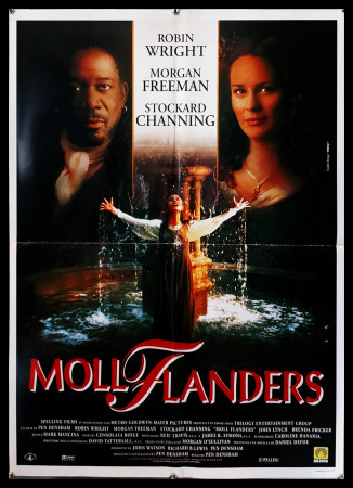 1996 * Movie Poster "Moll Flanders - Morgan Freeman, Stockard Channing, Robin Wright" Adventure (B+)