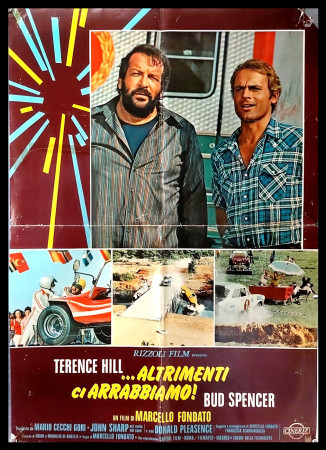 1974 * Movie Poster "...Altrimenti Ci Arrabbiamo - Bud Spencer, Terence Hill, John Sharp" - Repaired - Comedy (B-)
