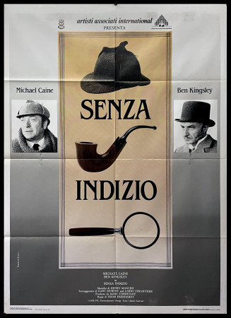 1989 * Movie Poster 2F "Senza Indizio - Michael Caine, Paul Freeman, Ben Kingsley" Thriller (B+)