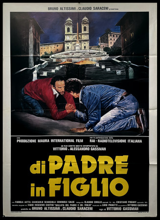 1982 * Movie Poster 2F "Di Padre in Figlio - Vittorio Gassmann, Alessandro Gassmann" Drama (B+)