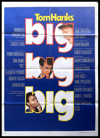 1988 * Movie Poster 2F "Big - Tom Hanks" Comedy (B)