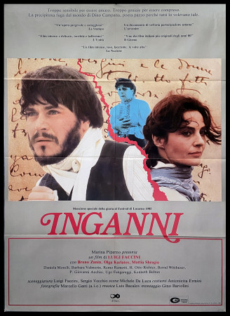 1985 * Movie Poster 2F "Inganni - Olga Karlatos, Bruno Zanin" Drama (B+)