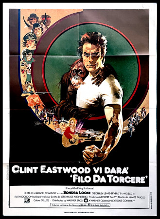 1978 * Movie Poster 2F "Filo da Torcere - Clint Eastwood" Comedy (B)