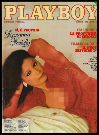 1981 * Playboy (Giugno) "Rosanna Fratello, La Profumiera di Chioggia" Erotico