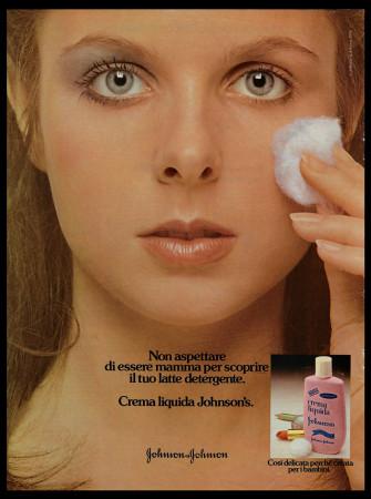 70's * Advertising Original "Johnson, Crema Liquida" Italy