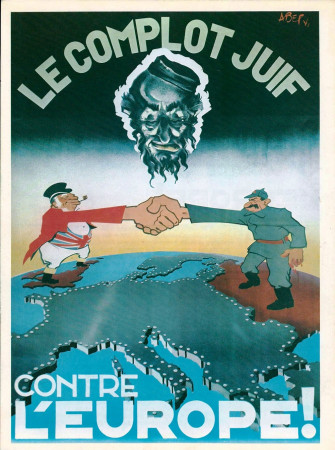 ND (WWII) * War Propaganda Reproduction "Governo Di Vichy - Il Complotto Giudaico Contro L'Europa" in Passepartout