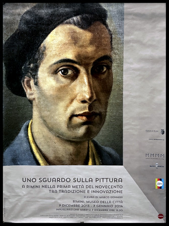 2014 * Poster Art Original "Sguardo Sulla Pittura - Arturo Sesto Menghi, Rimini" Italy (B)