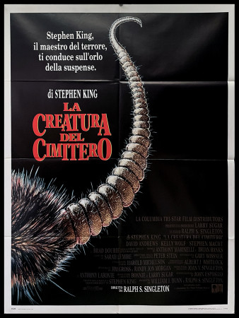 1990 * Movie Poster 2F "La Creatura del Cimitero - Brad Dourif, David Andrews" Horror (B+)