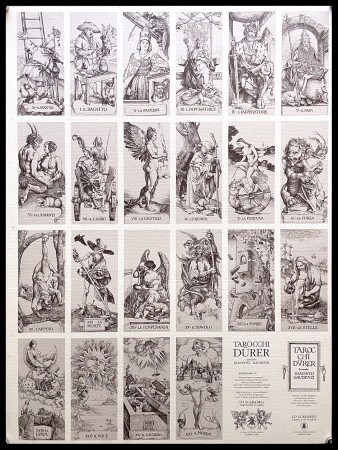 1992 * Poster Illustration "TAROCCHI DURER - Secondo Giacinto Gaudenzi - Uncut Sheet" (A-)