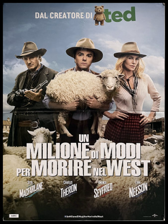 2014 * Movie Poster "Un Milione di Modi per Morire Nel West - Seth MacFarlane, Charlize Theron" Comedy (A-)