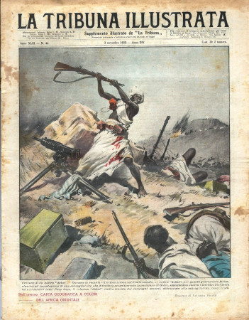1935 * Original Historical Magazine "La Tribuna Illustrata (N°44) - Eroismo di Un Nostro Dubat"