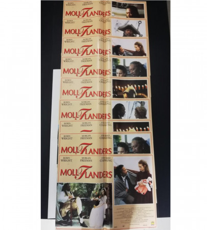 1996 * Set 10 Movie Lobby Cards "Moll Flanders - Morgan Freeman, Stockard Channing, Robin Wright" Adventure (A-)