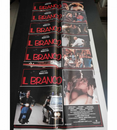 1994 * Set 6 Movie Lobby Cards "Il Branco - Giampiero Lisarelli, Ricky Memphis, Tamara Simunovic" Drama (B+)