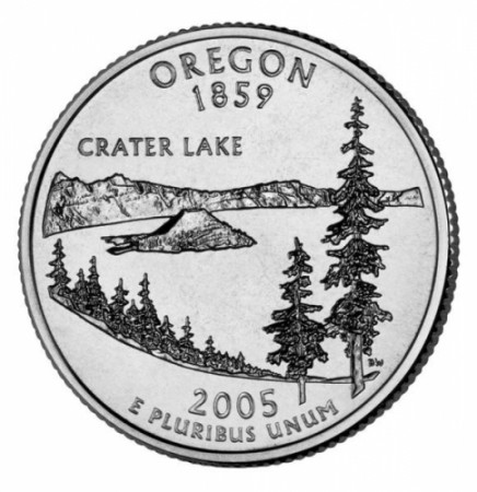 2005 * Quarter dollar United States Oregon (P)