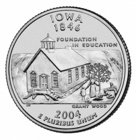 2004 * Quarter dollar United States Iowa (P)