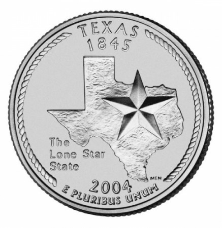 2004 * Quarter dollar United States Texas (D)