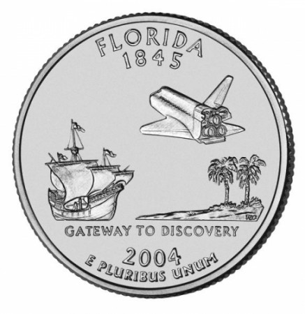 2004 * Quarter dollar United States Florida (D)