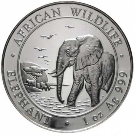 2010 * 100 Shillings 1 OZ Somalia Elephant