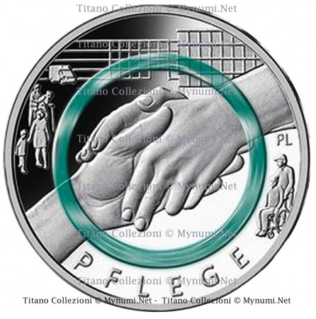 2022 * 10 Euro Metal Polymer GERMANY "Social Services - PFLEGE" (Random Mint) UNC