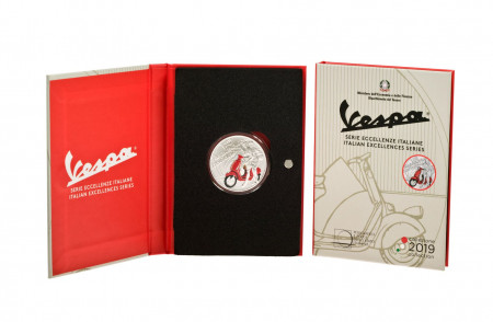 2019 * 5 Euro ITALY "Vespa – Red" BU