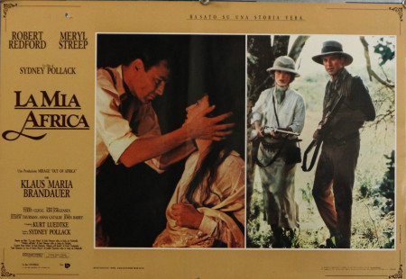 1985 * Movie Playbill "La Mia Africa - Sydney Pollack, Meryl Streep, Robert Redford" Drama (A-)
