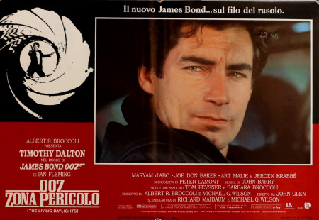 1987 * Movie Playbill "007 - Zona Pericolo - Timothy Dalton, Maryam D'Abo, Art Malik" Adventure (A-)