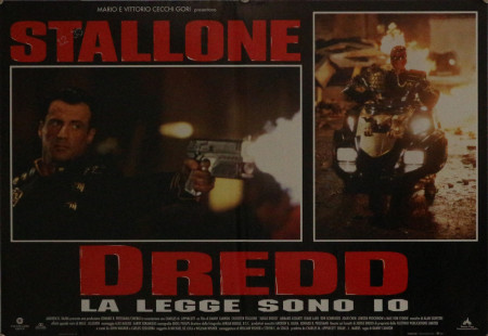 1995 * Movie Playbill "Dredd - La Legge Sono Io - Sylvester Stallone, Armand Assante, Max von Sydow" Science Fiction  (B)