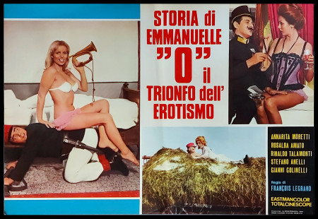 1975 * Movie Playbill "La Storia di Emmanuelle "O" - Il Trionfo dell'Erotismo - Alena Penz, Rinaldo Talamonti" Erotic (B+)