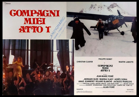 1986 * Movie Playbill "Compagni Miei, Atto I - Philippe Noiret, Marina Vlady" Comedy (B+)